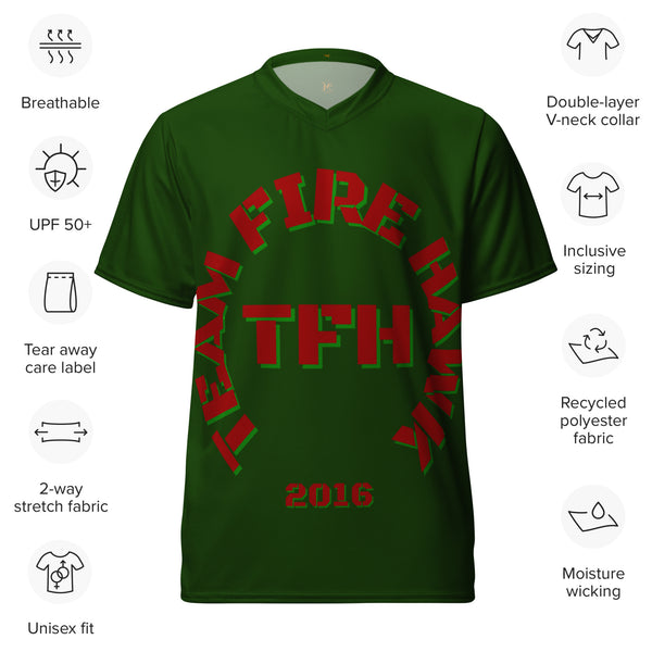 TFH Green Unisex Sports Jersey