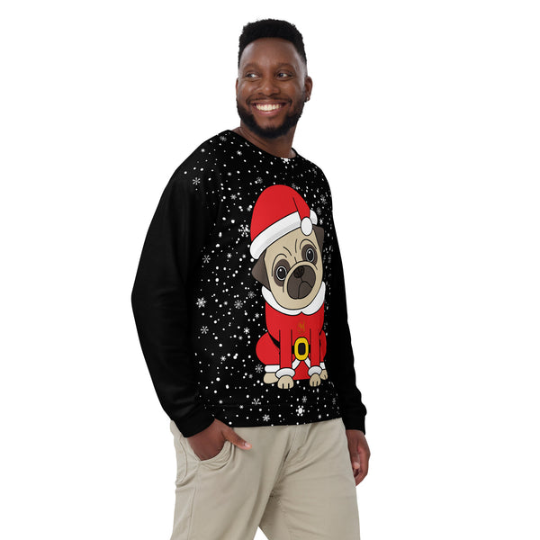 Christmas Pug Unisex Sweatshirt