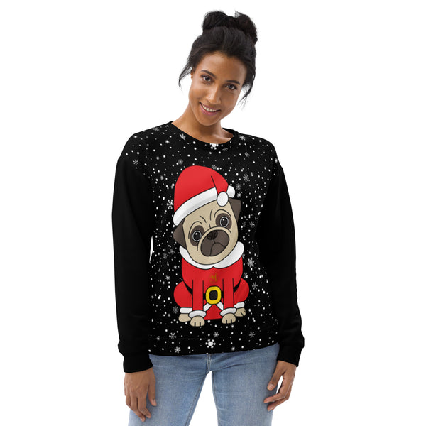 Christmas Pug Unisex Sweatshirt