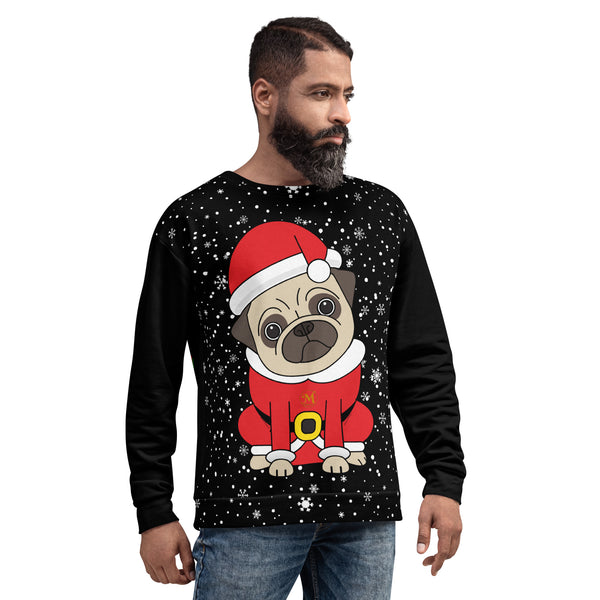 Christmas Pug Unisex Sweatshirt