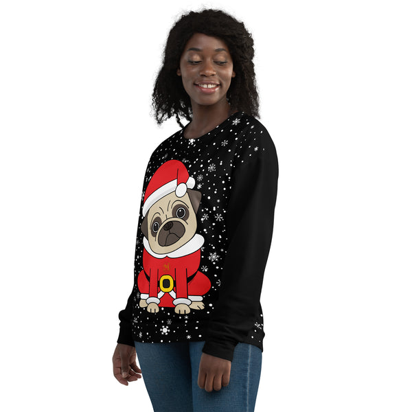 Christmas Pug Unisex Sweatshirt