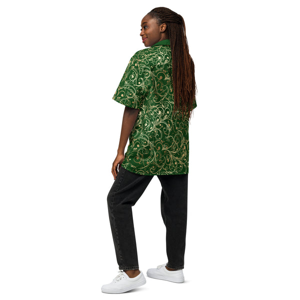Regal Green Unisex Button Shirt