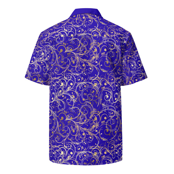 Regal Blue Unisex Button Shirt