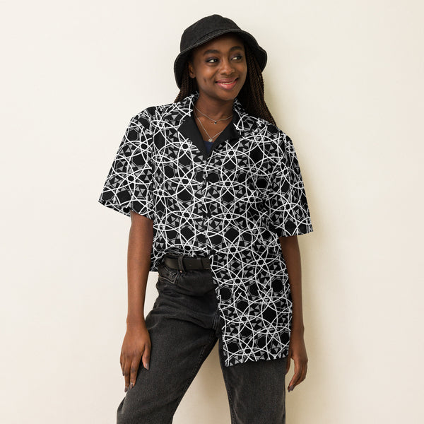 Majestic Black Unisex Button Shirt