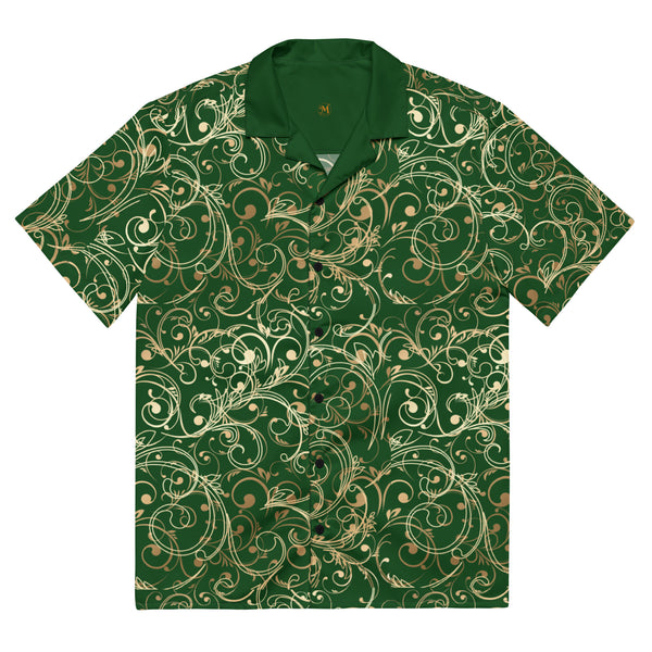 Regal Green Unisex Button Shirt