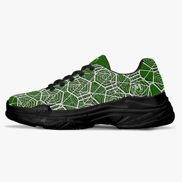 Tribal Green Majestic Sneakers