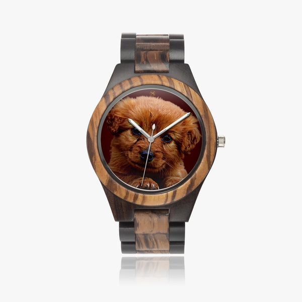 Love Puppy Wooden Watch