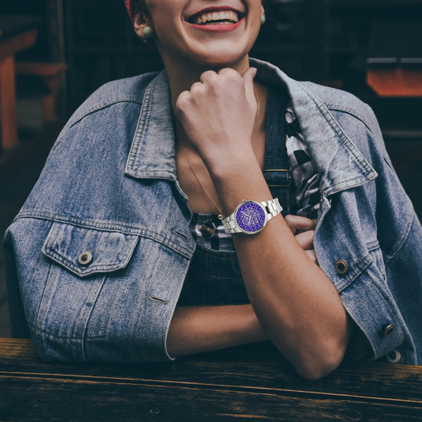Tribal Blue Stainless Steel Quartz Watch