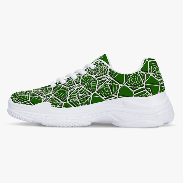 Tribal Green Majestic Sneakers