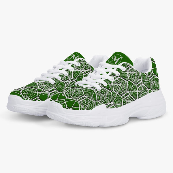 Tribal Green Majestic Sneakers