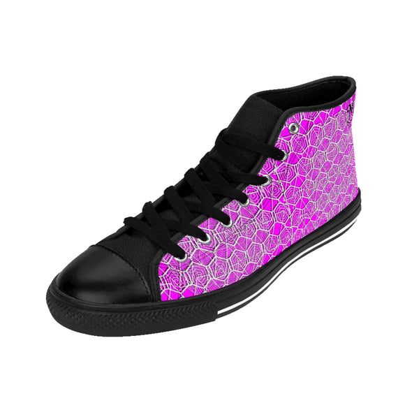 Tribal Pink Women's High-top Sneakers