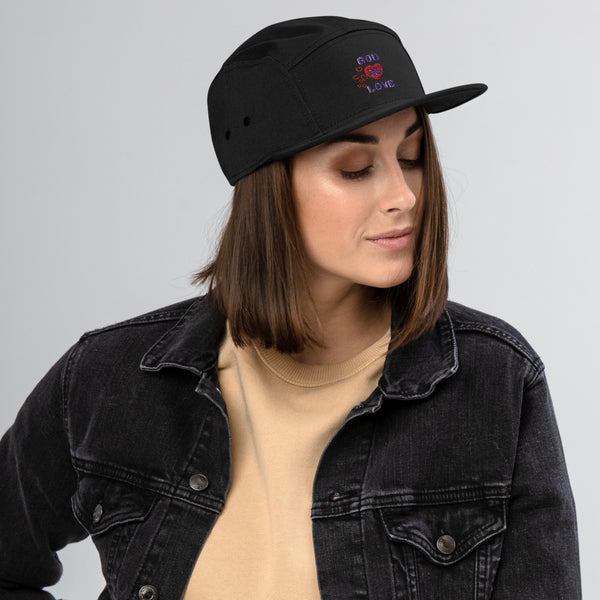God is Love 5 Panel Camper Cap