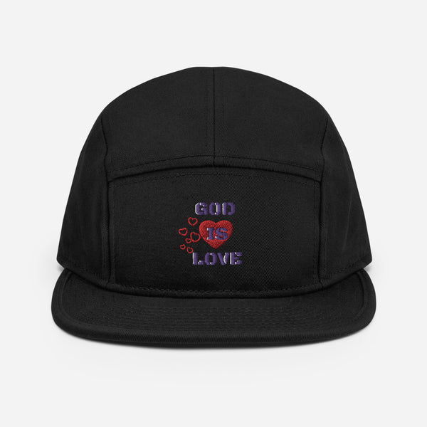 God is Love 5 Panel Camper Cap