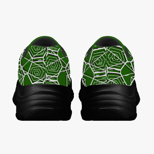 Tribal Green Majestic Sneakers
