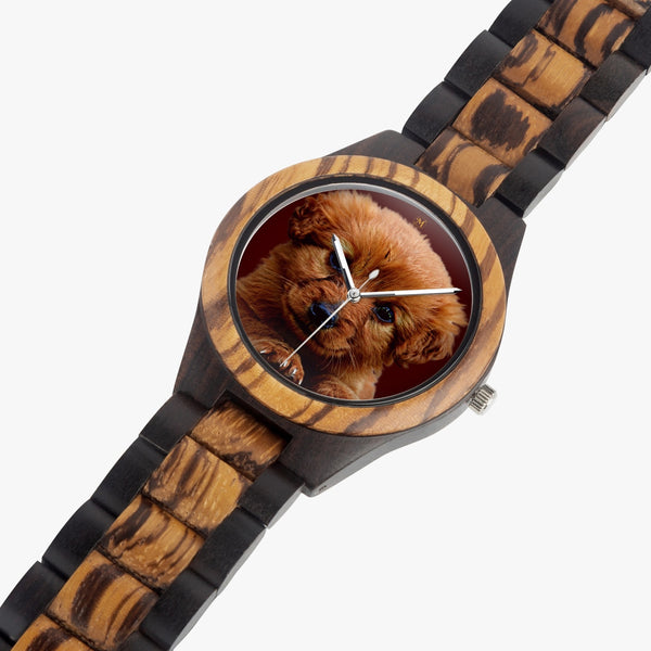 Love Puppy Wooden Watch
