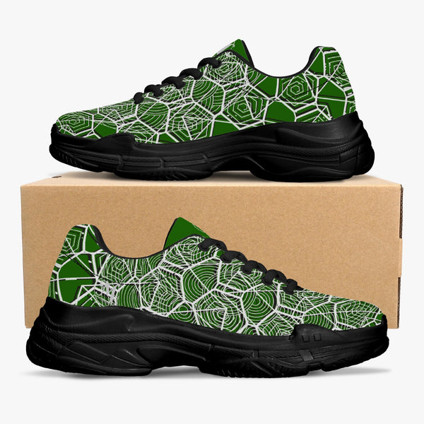 Tribal Green Majestic Sneakers