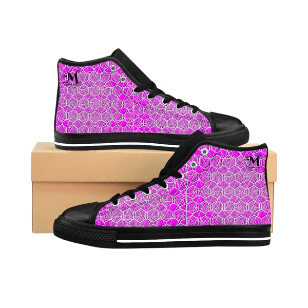 Tribal Pink Women's High-top Sneakers