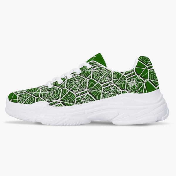 Tribal Green Majestic Sneakers