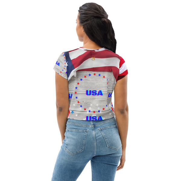 American Patriot Crop Tee
