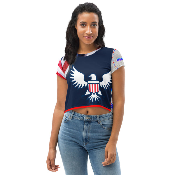 American Patriot Crop Tee