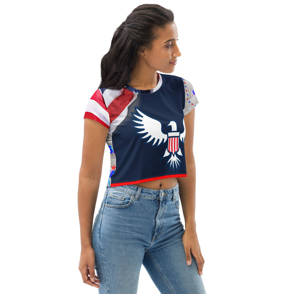 American Patriot Crop Tee