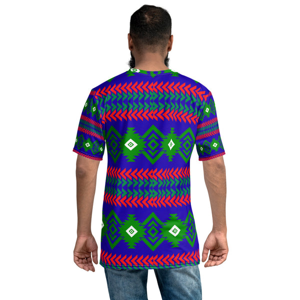 Royal Tribe Theme Blue Men's T-shirt