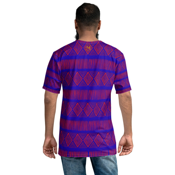 Royal Tribal Red and Blue Men's T-shirt