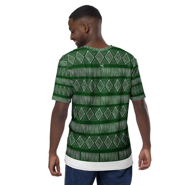 Royal Tribal Green Men's T-shirt