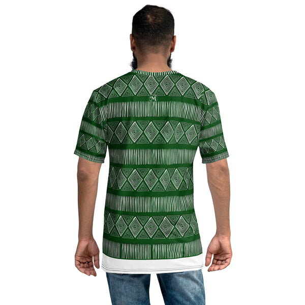 Royal Tribal Green Men's T-shirt