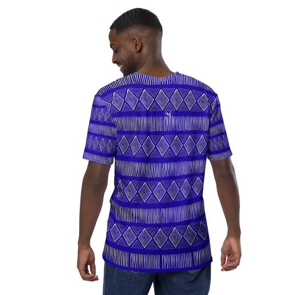 Royal Tribal Blue Men's T-shirt