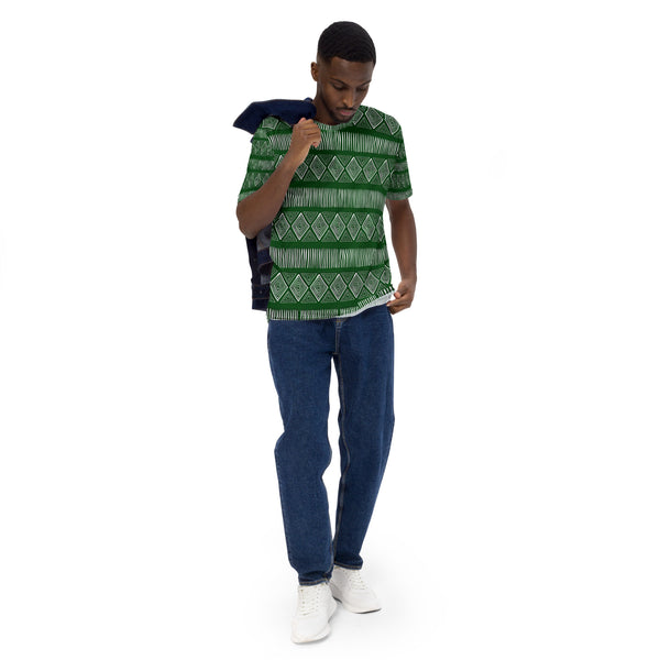 Royal Tribal Green Men's T-shirt