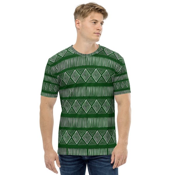 Royal Tribal Green Men's T-shirt