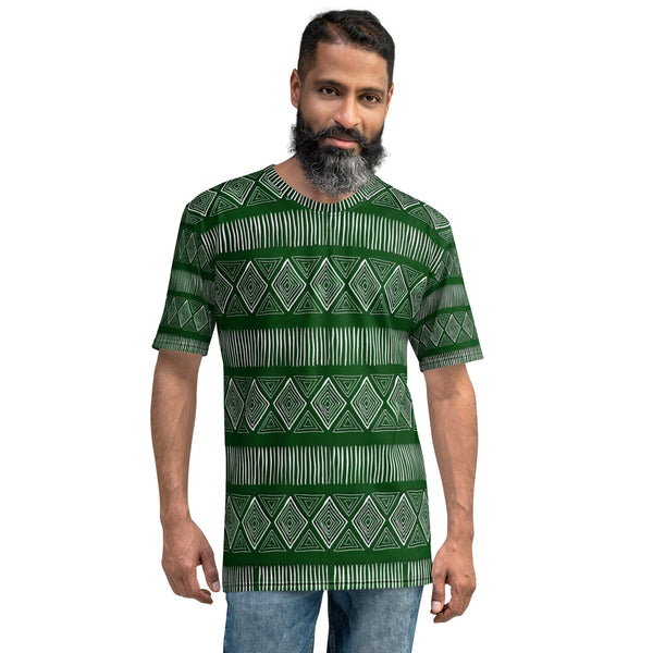 Royal Tribal Green Men's T-shirt