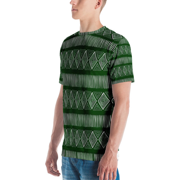 Royal Tribal Green Men's T-shirt
