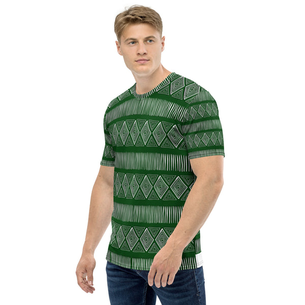Royal Tribal Green Men's T-shirt