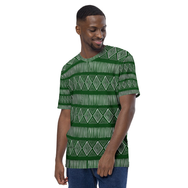 Royal Tribal Green Men's T-shirt