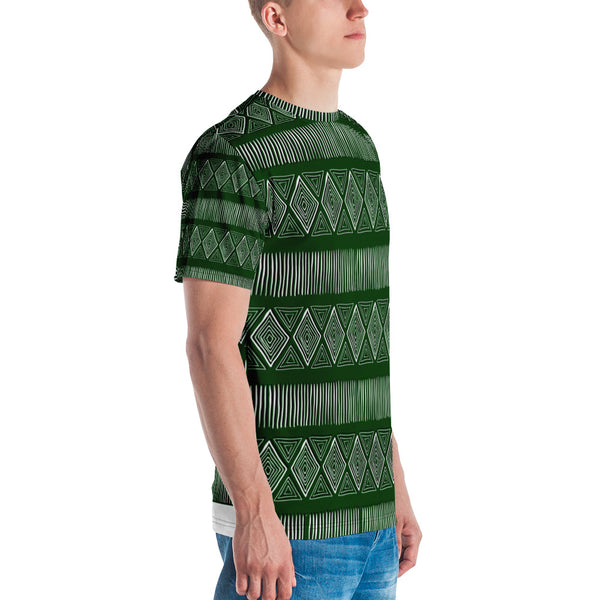 Royal Tribal Green Men's T-shirt