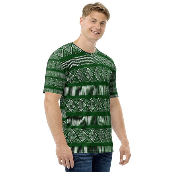 Royal Tribal Green Men's T-shirt