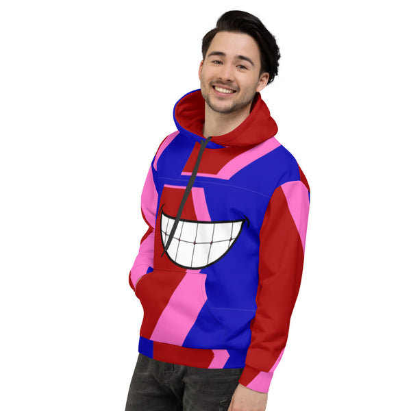 Smile Unisex Red Hoodie