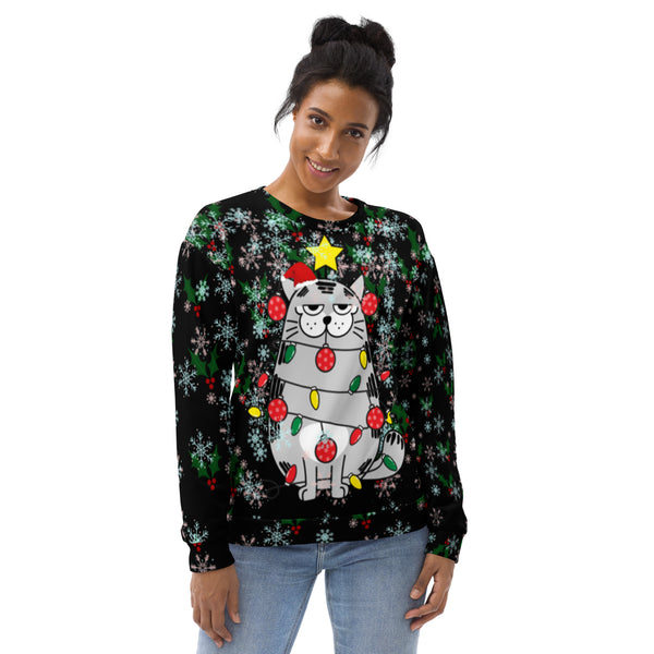 Christmas Cat Unisex Sweatshirt