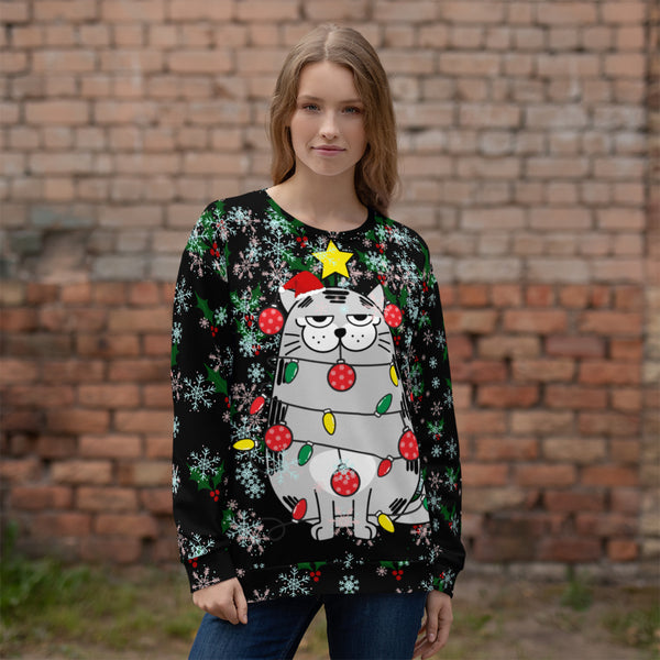 Christmas Cat Unisex Sweatshirt