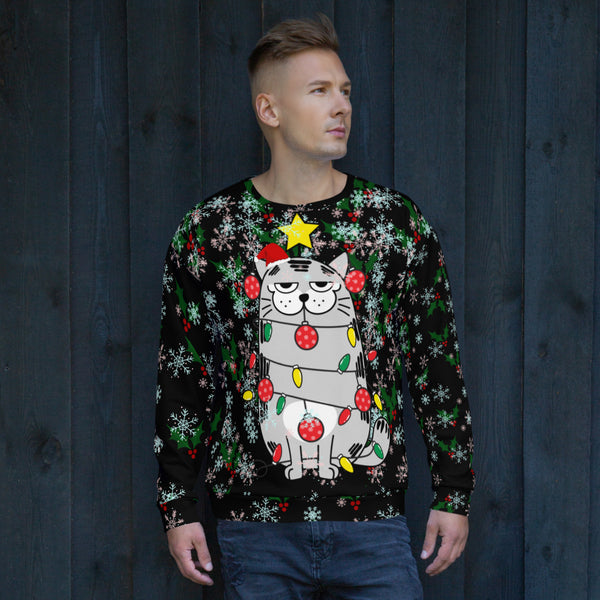 Christmas Cat Unisex Sweatshirt