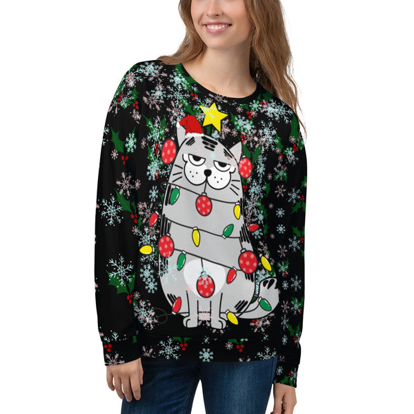 Christmas Cat Unisex Sweatshirt