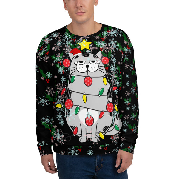 Christmas Cat Unisex Sweatshirt