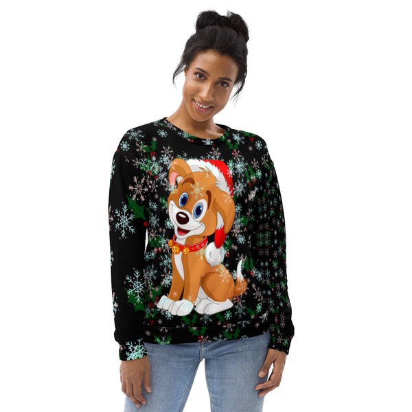 Christmas Puppy Unisex Sweatshirt
