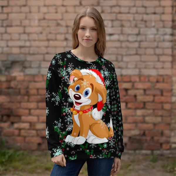 Christmas Puppy Unisex Sweatshirt