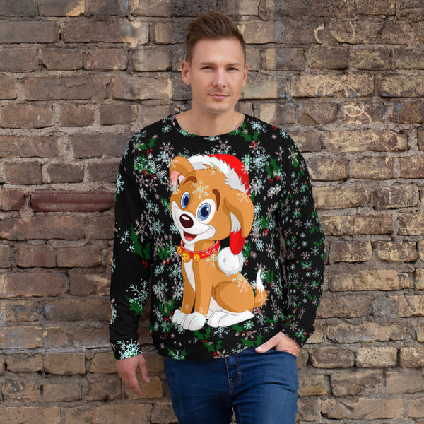 Christmas Puppy Unisex Sweatshirt
