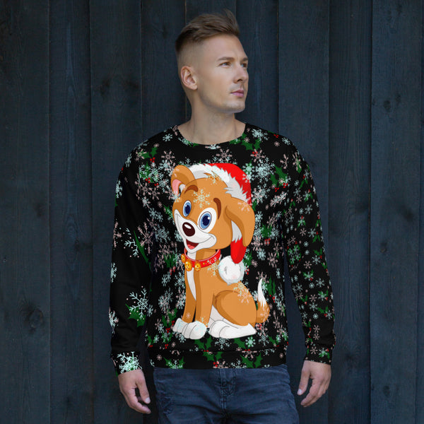 Christmas Puppy Unisex Sweatshirt