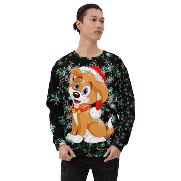 Christmas Puppy Unisex Sweatshirt