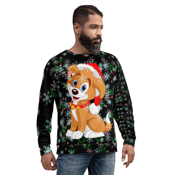 Christmas Puppy Unisex Sweatshirt